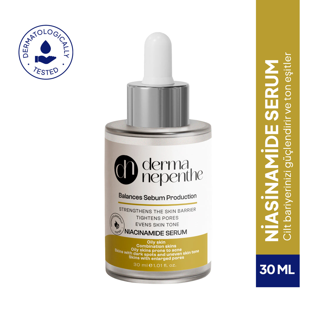 Sebum Dengeleyici Niacinamide Serum 30 Ml - Gözenek, Sivilce ve Siyah Nokta Karşıtı