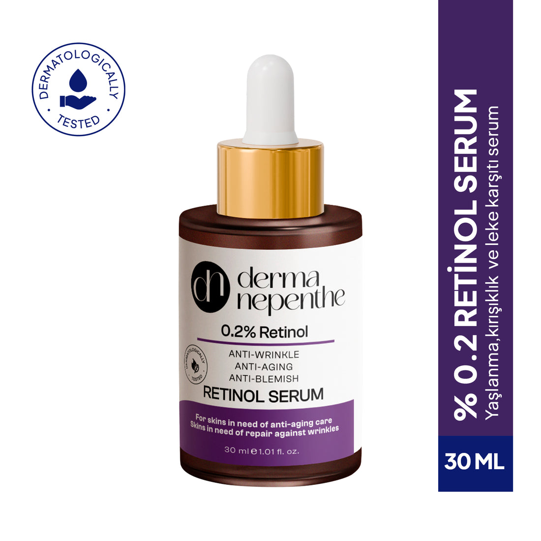 Retinol Gece Serumu 30 ml - Yaşlanma Karşıtı, Kırışıklık Ve , Onarıcı