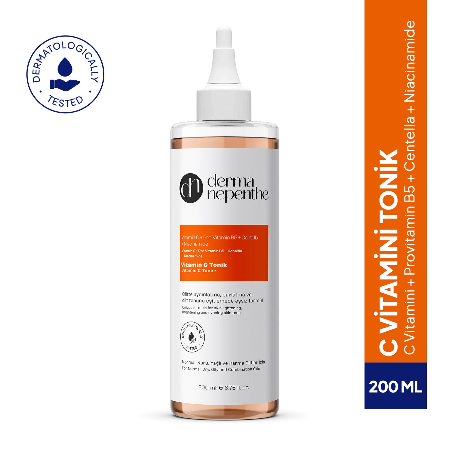 Vitamin C Tonik 200 Ml - Aydınlatıcı, Parlatıcı ve Cilt Tonunu Eşitleyici